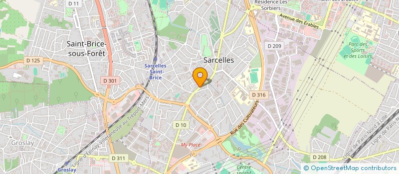 localisation de l'entreprise MY IMMOBILIER  SARCELLES