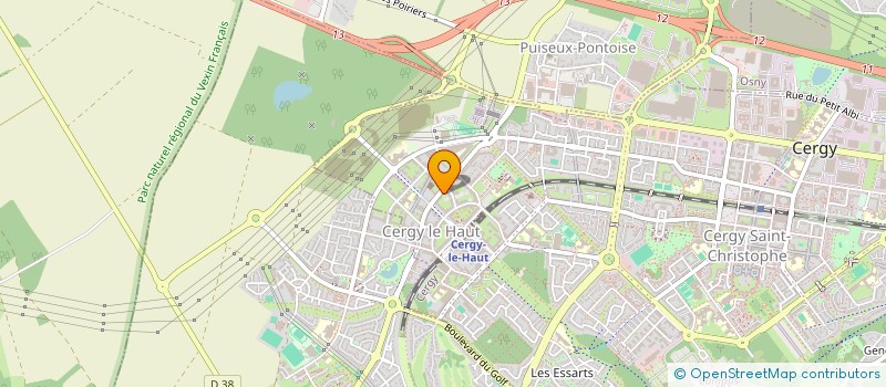 localisation de l'entreprise MY LASER INSTITUT à CERGY