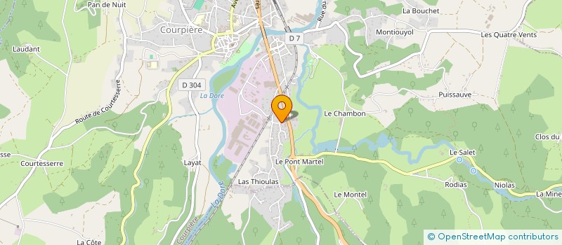 localisation de l'entreprise MY LAVAGE à COURPIERE