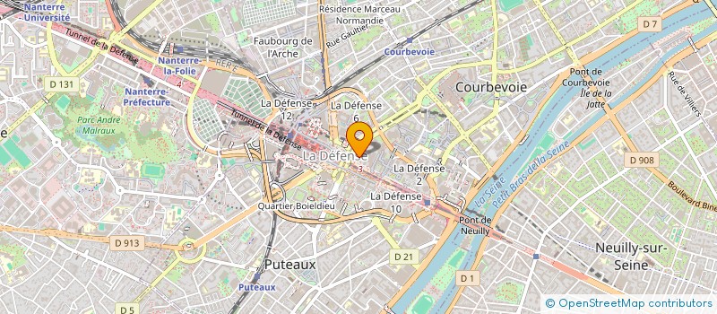 localisation de l'entreprise MY LEARNING COMPANY à COURBEVOIE