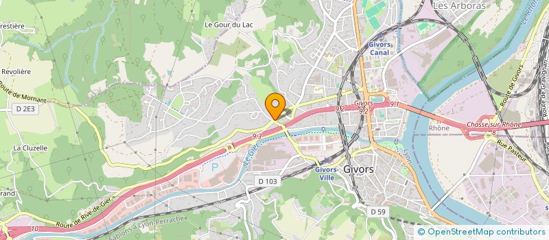 localisation de l'entreprise MY MEN BARBER  GIVORS