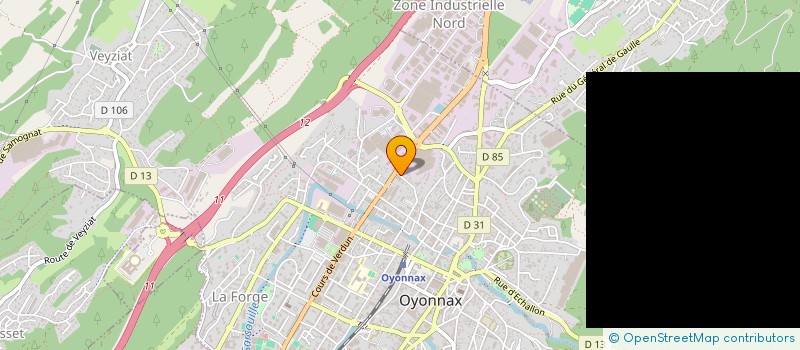 localisation de l'entreprise MY PERFORMANCE à OYONNAX