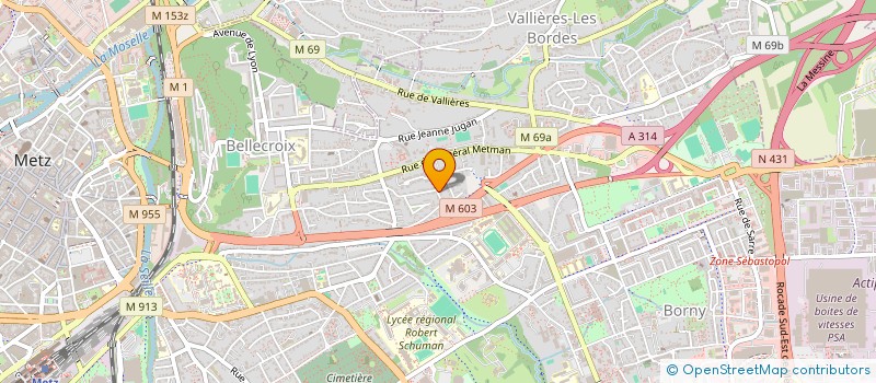 localisation de l'entreprise MY PLATRERIE  METZ