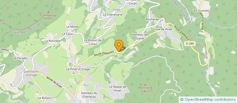 localisation de l'entreprise MY PRO  SAINT-MARTIN-D'URIAGE