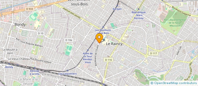localisation de l'entreprise MY - SERVICES  LE RAINCY