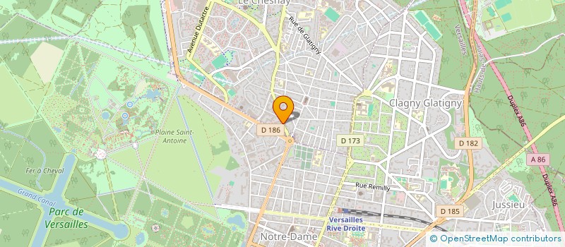 localisation de l'entreprise MY SERVICES GESTION  LE CHESNAY-ROCQUENCOURT