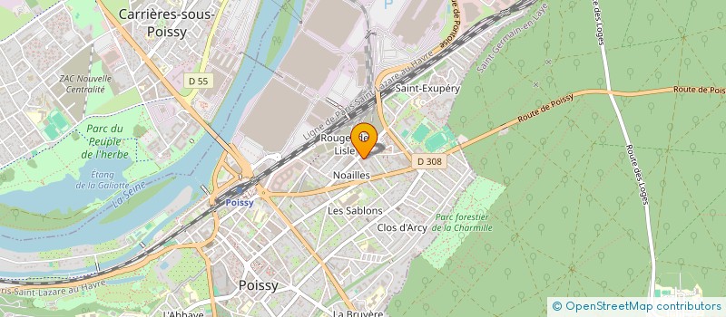 localisation de l'entreprise MY SWEET CAKE  POISSY