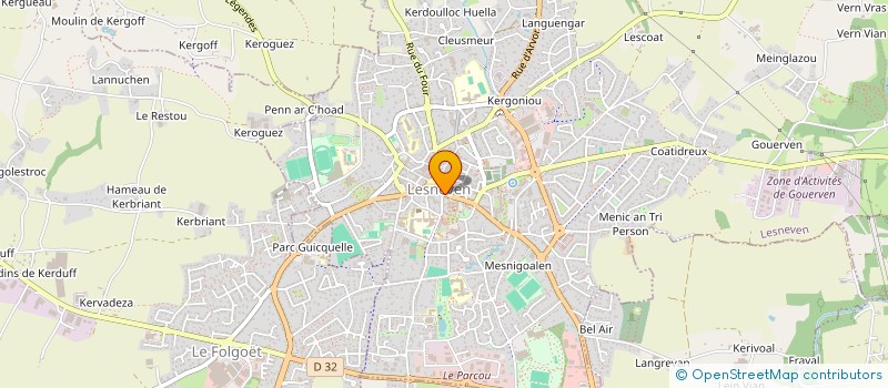 localisation de l'entreprise MY TACOS 29  LESNEVEN