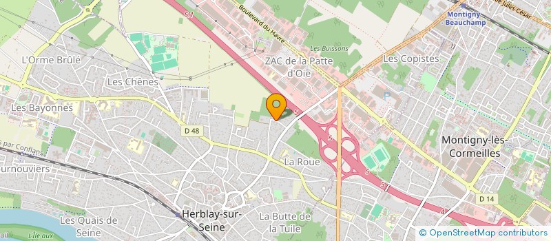 localisation de l'entreprise MY TAXI ONE 95  HERBLAY-SUR-SEINE