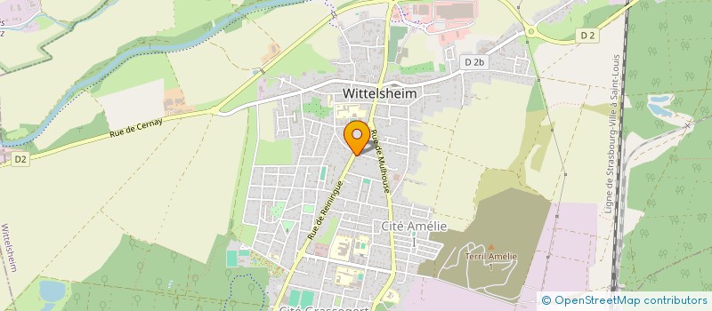 localisation de l'entreprise MY THANH  WITTELSHEIM