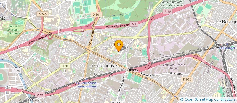 localisation de l'entreprise MY TRANSFER  LA COURNEUVE