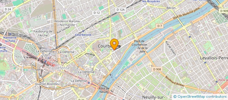 localisation de l'entreprise MY TRANSPORT à COURBEVOIE