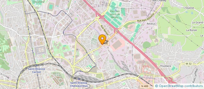 localisation de l'entreprise MY VEGGIE  SAINT-ETIENNE