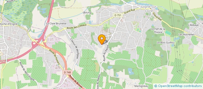 localisation de l'entreprise MY2TOWNS  LES GARENNES SUR LOIRE