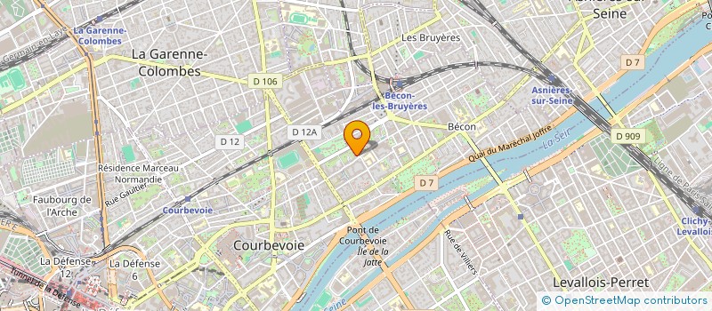 localisation de l'entreprise MYA à COURBEVOIE