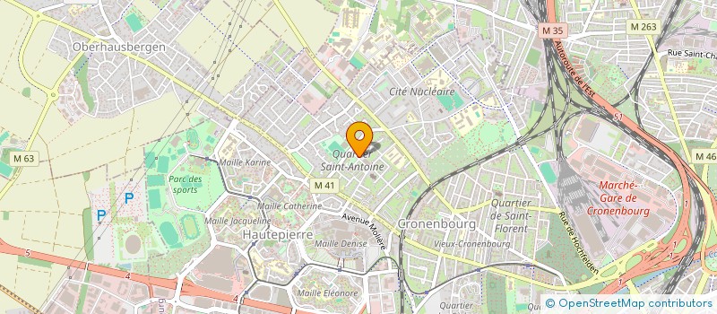 localisation de l'entreprise MYA  STRASBOURG