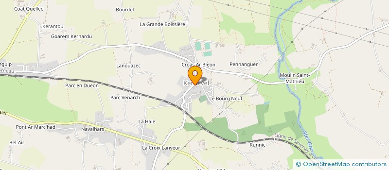 localisation de l'entreprise MYA à MELGVEN