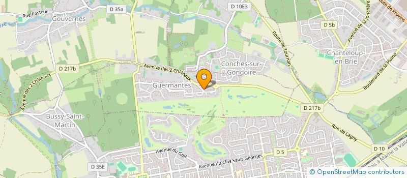 localisation de l'entreprise MYA  GUERMANTES