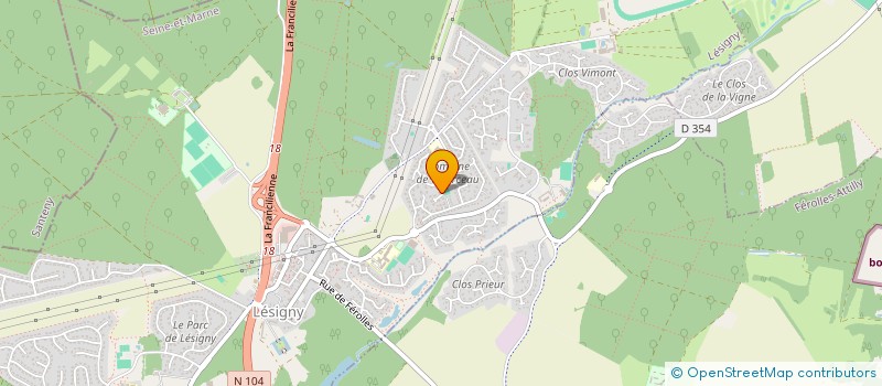 localisation de l'entreprise MYAATRAA  LESIGNY