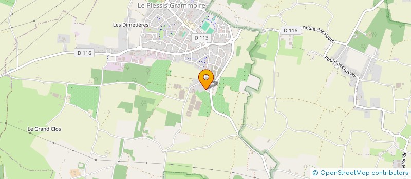 localisation de l'entreprise MYAB  LE PLESSIS-GRAMMOIRE