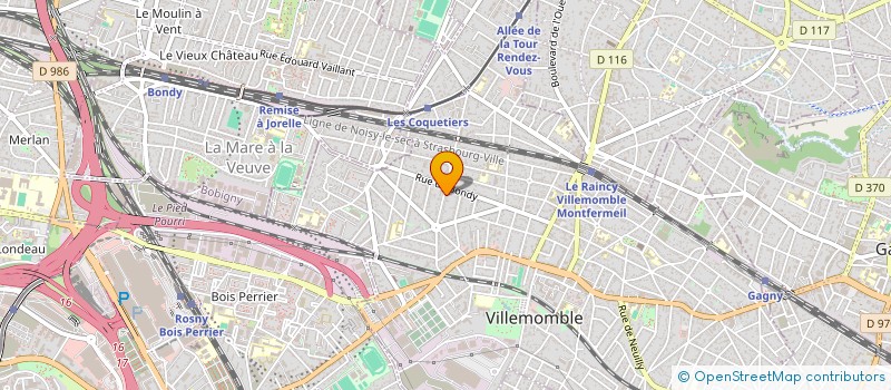 localisation de l'entreprise MYADDS  VILLEMOMBLE