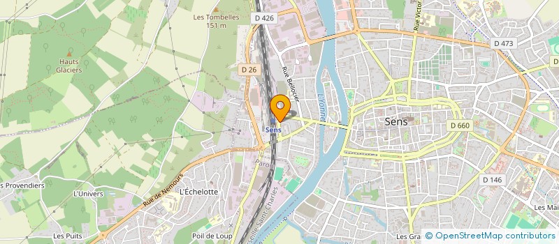 localisation de l'entreprise MYAMOR  SENS