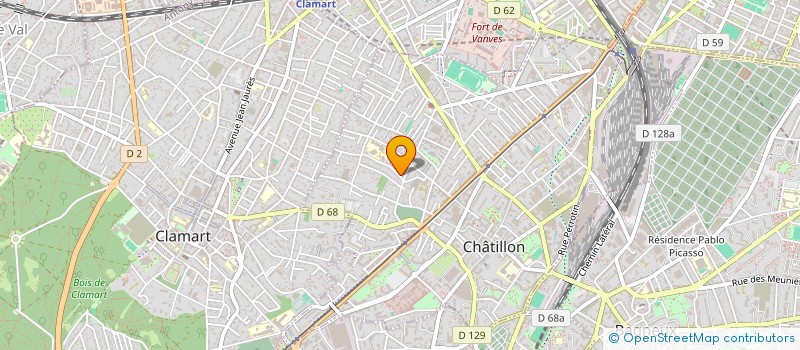 localisation de l'entreprise MYARS  CHATILLON