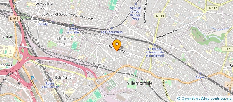 localisation de l'entreprise MYAS CONSULTING à VILLEMOMBLE