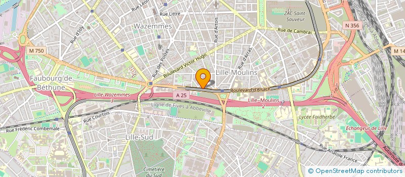 localisation de l'entreprise MYASTHENIE à LILLE