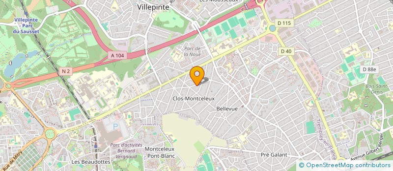localisation de l'entreprise MYB à VILLEPINTE