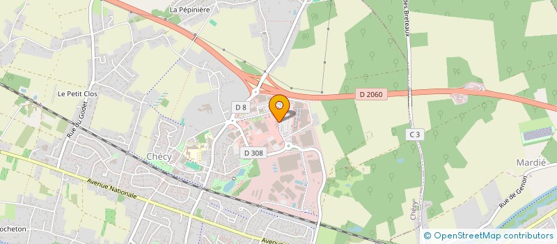 localisation de l'entreprise MYB3 à CHECY