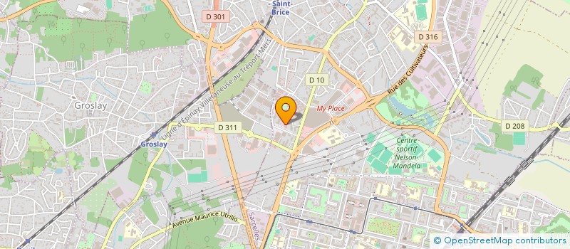 localisation de l'entreprise MYBAT à SARCELLES