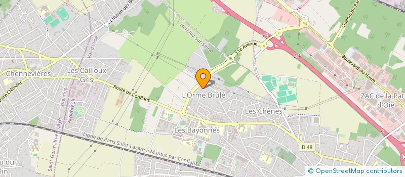 localisation de l'entreprise MYBELINDA  HERBLAY-SUR-SEINE