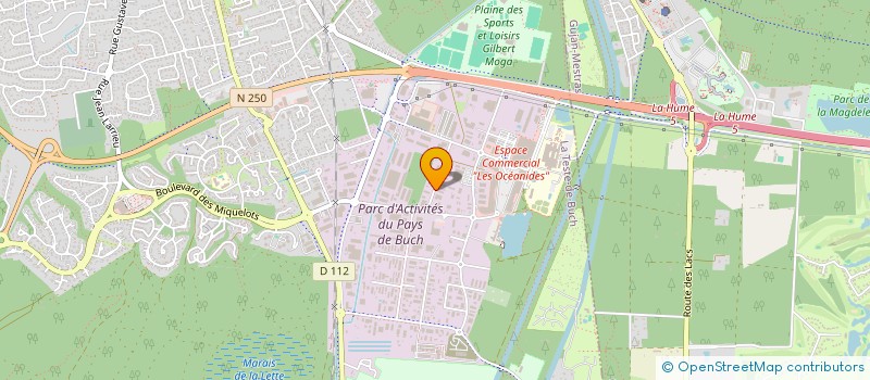 localisation de l'entreprise MYBOX à LA TESTE-DE-BUCH