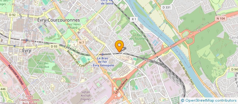 localisation de l'entreprise MYBUREAUTIQUE  EVRY-COURCOURONNES