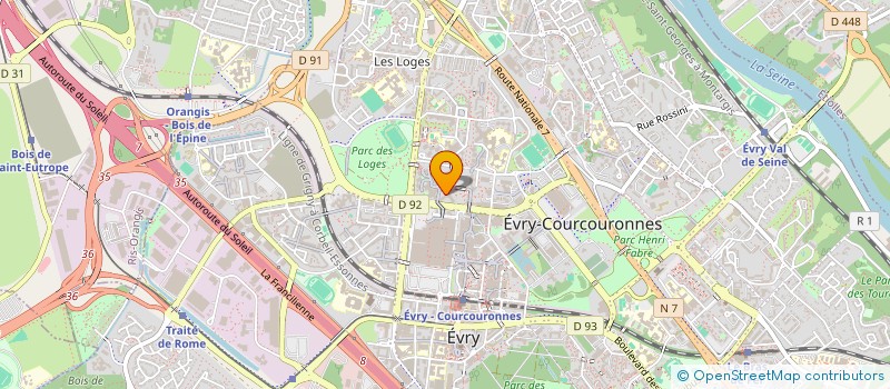 localisation de l'entreprise MYC DIGITAL à EVRY-COURCOURONNES