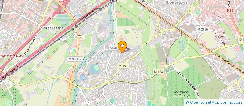 localisation de l'entreprise MYCA GESTION à LATTES