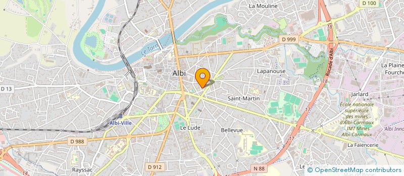 localisation de l'entreprise MYCE CONSEILS à ALBI