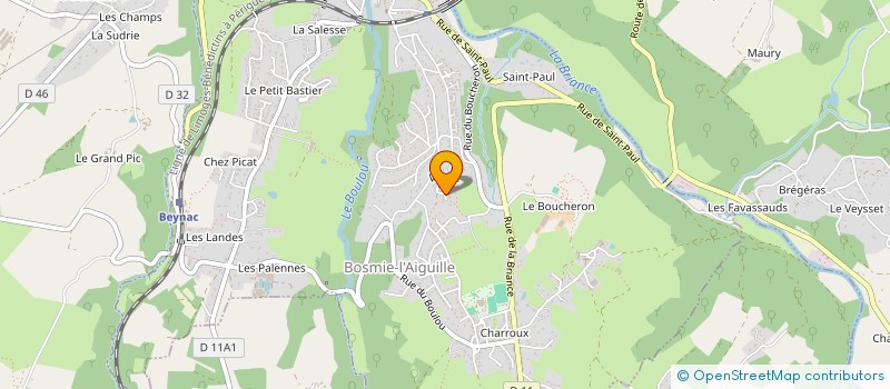 localisation de l'entreprise MYCI VALENTRE  BOSMIE-L'AIGUILLE