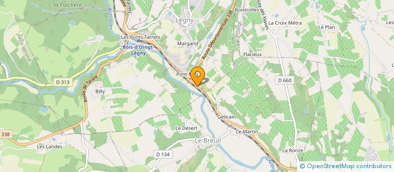 localisation de l'entreprise MYCLE PONTS ET VALLEE  LEGNY