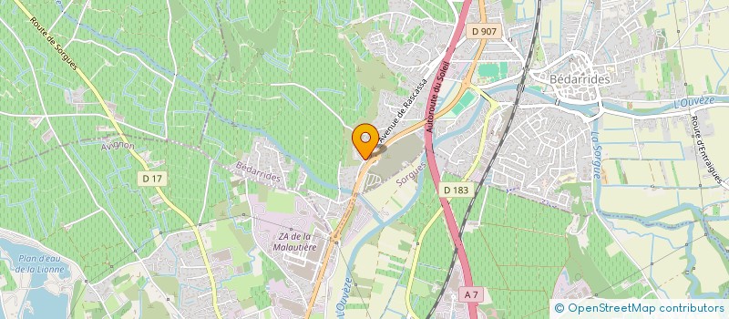 localisation de l'entreprise MYCO  BEDARRIDES