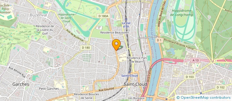 localisation de l'entreprise MYCOMPANY à SAINT-CLOUD