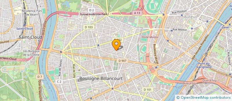 localisation de l'entreprise MYCONNECTING à BOULOGNE-BILLANCOURT