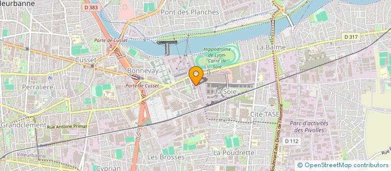 localisation de l'entreprise MYCORP  VILLEURBANNE