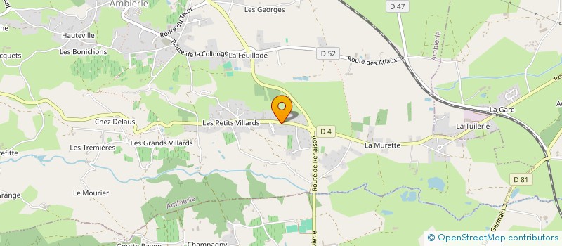 localisation de l'entreprise MYD IMMO  AMBIERLE