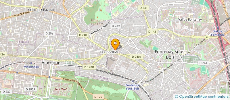 localisation de l'entreprise MYDAR à FONTENAY-SOUS-BOIS