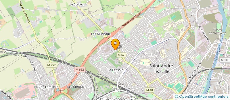 localisation de l'entreprise MYDATA7  SAINT-ANDRE-LEZ-LILLE