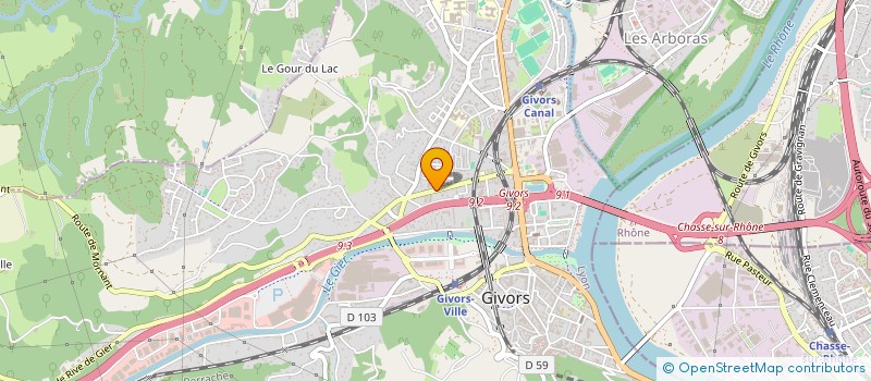 localisation de l'entreprise MYDESIGN FSB à GIVORS