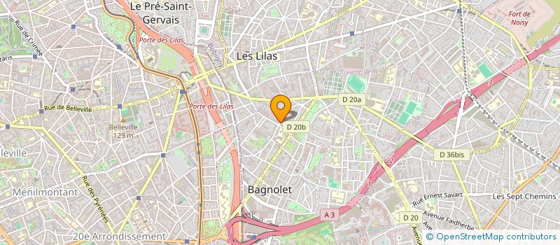 localisation de l'entreprise MYDO à BAGNOLET