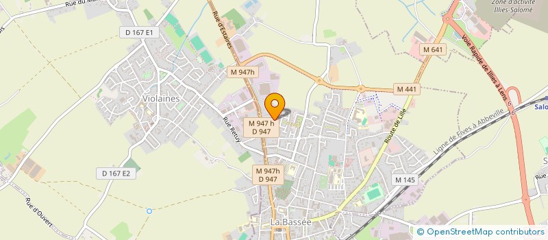 localisation de l'entreprise MYENJA  LA BASSEE